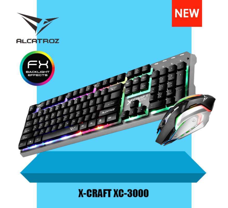 Jual Alcatroz Xc 3000 Spill Proof Gaming Keyboard Mouse Combo 9 Backlight Online Desember 2020 Blibli