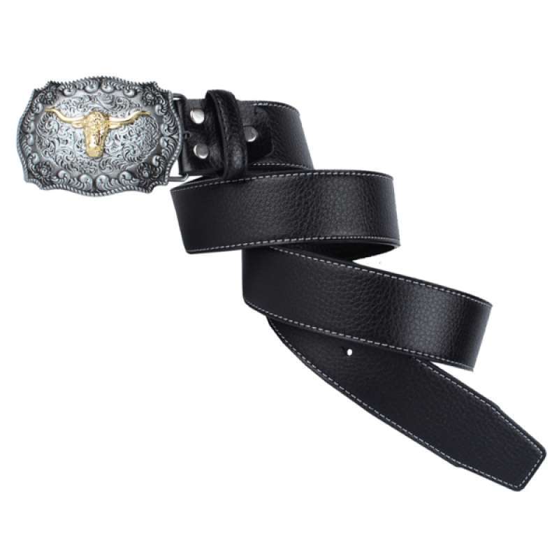 Promo Western Cowboy Leather Belt Mens 