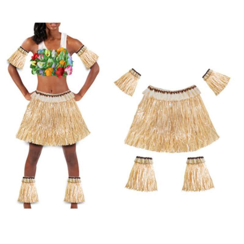 Hula Skirt Grass Luau Hawaii Hula Dangle Charm for Bracelets 