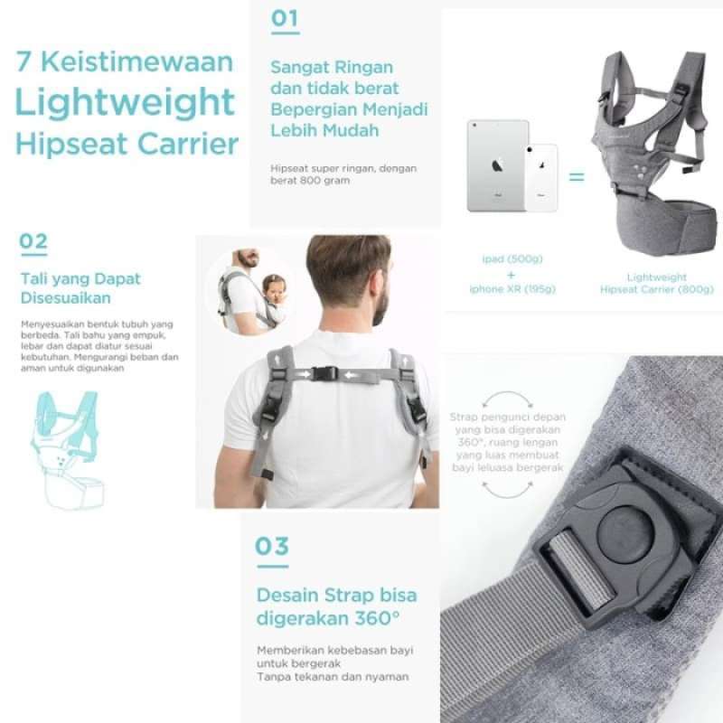mooimom lightweight hipseat