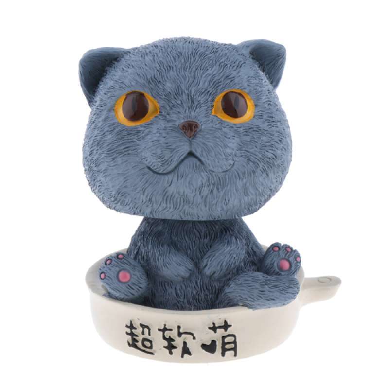 Jual Resin Shaking Head Dog Cat Figurine Toy Home Car Dashboard Ornaments Crafts Online Desember 2020 Blibli