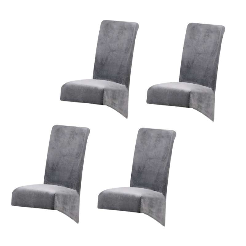 Jual 4x Velvet Large Stretch Dining, Large Dining Room Chairs With Arms