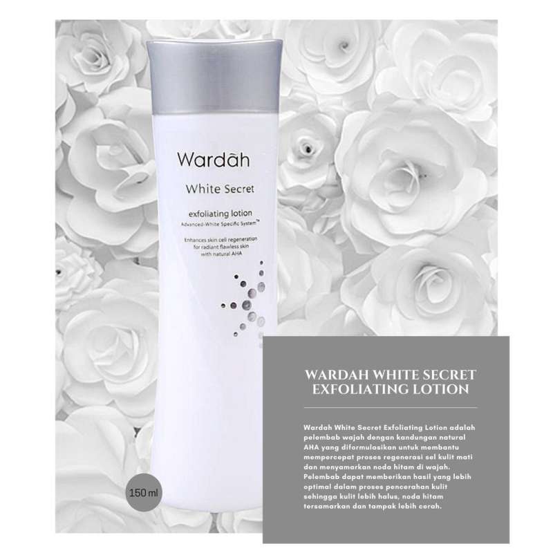 Jual Wardah White Secret Exfoliating Lotion 150ml Terbaru Juli 2021  Jual Wardah White Secret Exfoliating Lotion 150ml Terbaru Juli 2021