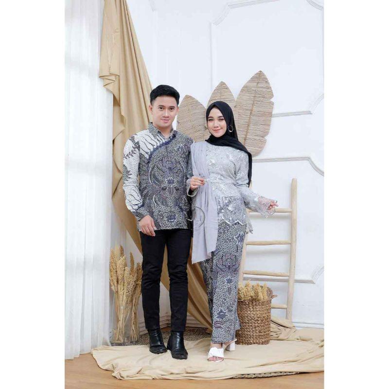 Jual Snoebel Lb Snowy Couple Batik Sarimbit Kebaya Modern Brokat Batik Murah Mei 2021 Blibli