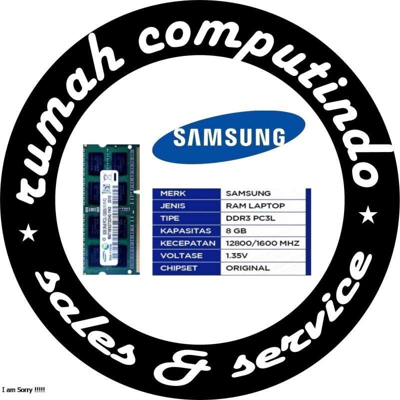 RAM SAMSUNG SODIM DDR3L 8GB PC12800 1600MHZ