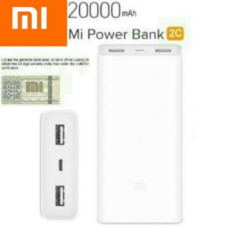 powerbank xiaomi mi 2c 20000mah power bank mi 2 20000mah original