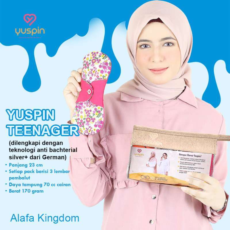 Jual Yuspin Teenager Isi 3 Lembar Pembalut 23 Cm Pembalut Kain Yuspin Menspad Kain Cuci Ulang Pembalut Kain Anti Bachterial Silver Plus Murah Mei 2021 Blibli