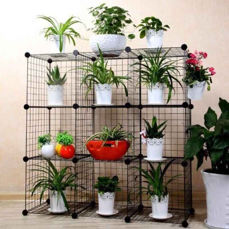 Jual Rak Buku Besi Rak Serbaguna Rak Pot Bunga Rak Toy Lemari Susun 9 Kotak Online April 2021 Blibli