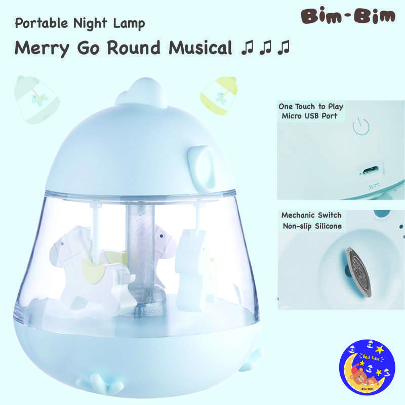 Jual Bim Bim Portable Night Lamp Merry Go Round Musical Online Januari 2021 Blibli