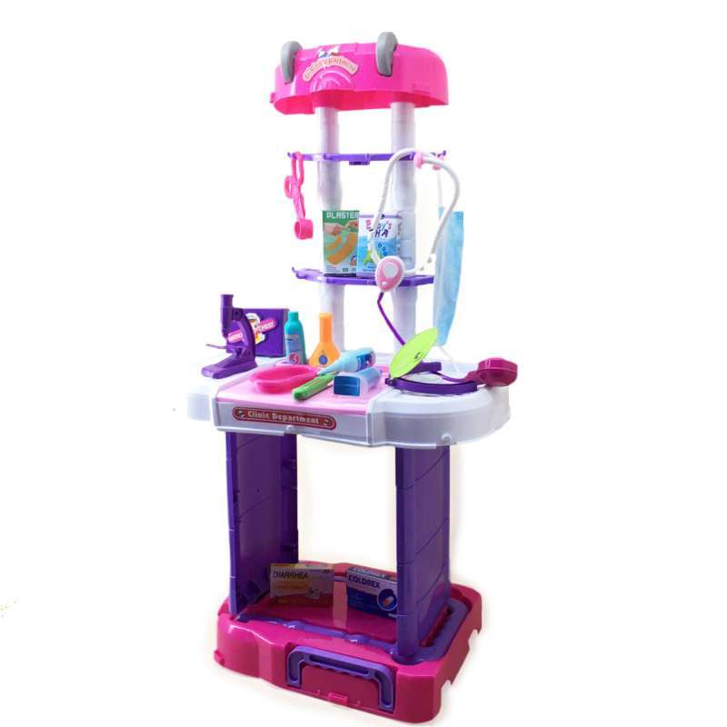 Jual Mainan Dokter Dokteran Bisa Didorong Dan Jadi Koper W087 Little Doctor Pink Online Januari 2021 Blibli