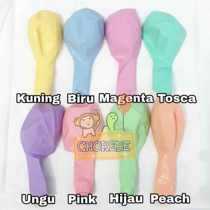 Jual Per Pack Isi 100 Pcs Balon Latex Karet Doff Warna Pastel Macaron Aneka Warna Online Desember 2020 Blibli