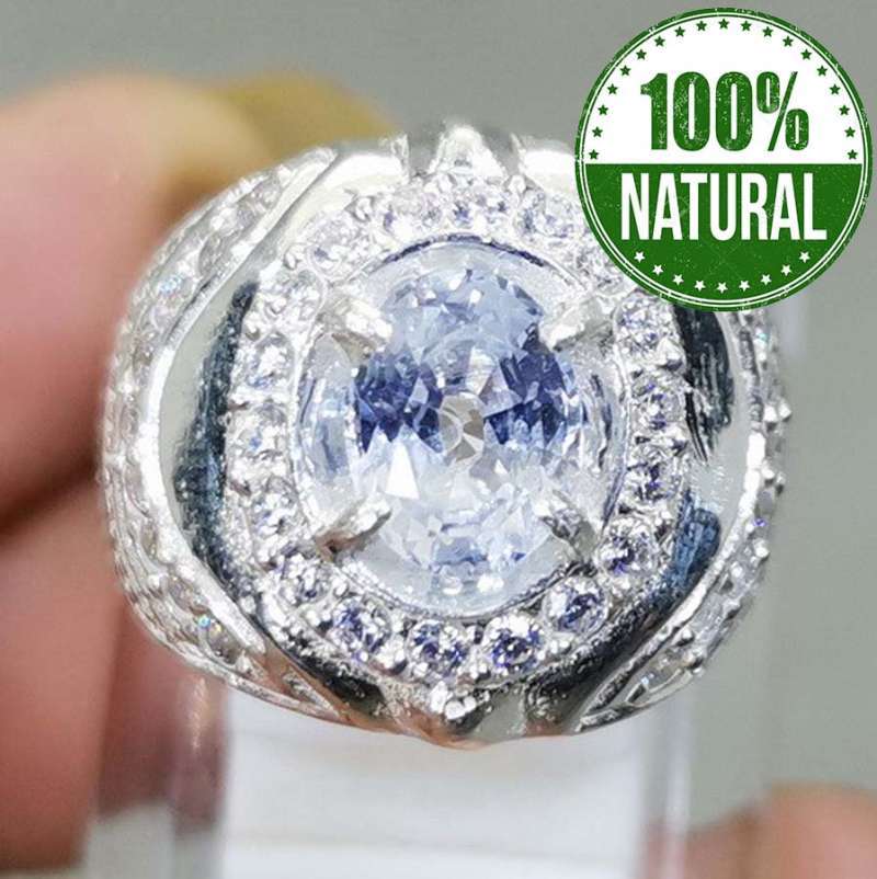 Harga white top sapphire