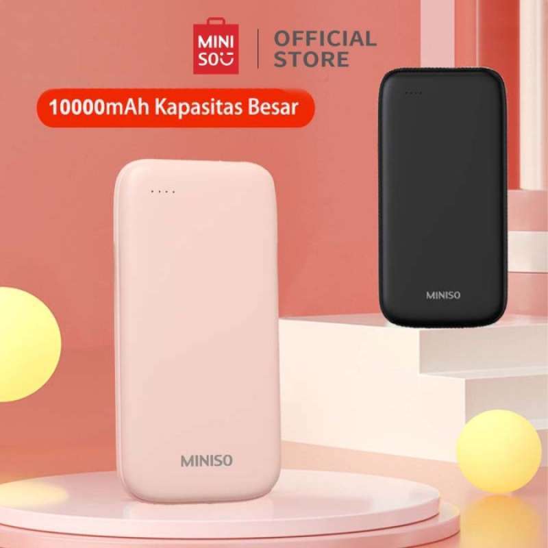 MINISO Power Bank Ultrathin 10000mAh Mircro USB Type C Dual Input