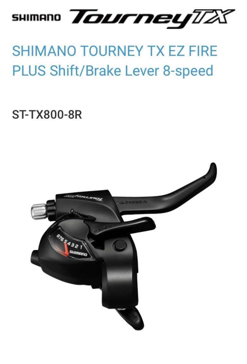 Jual Shifter Shimano Tourney TX800 8 Speed Handle Rem Kanan