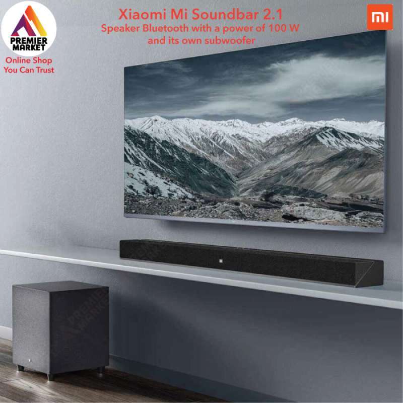 Mi soundbar with subwoofer top