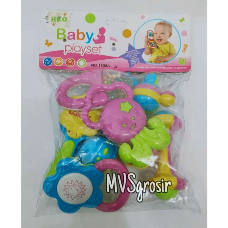 Jual Mainan Edukasi Bayi Baby Rattle Play Set Baby Toys 1838a Online Desember 2020 Blibli