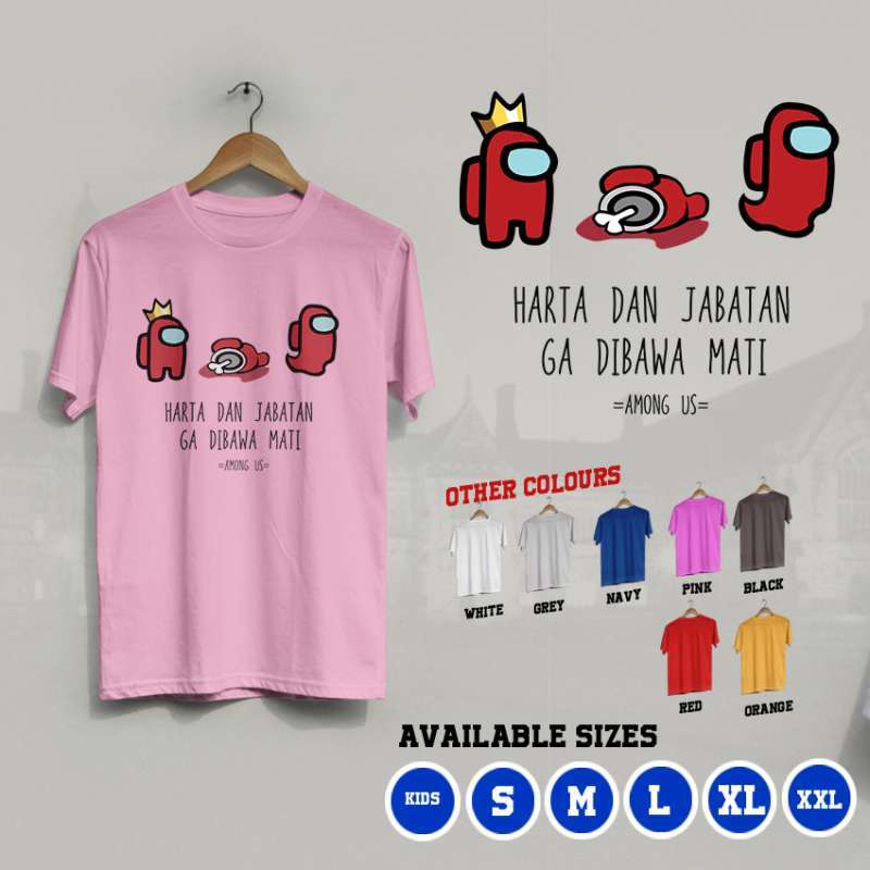 >Jual Gults K 211 Kaos Premium Icon Among Us Gratis Custom Quotes 7 Colors Online Februari 2021 Blibli