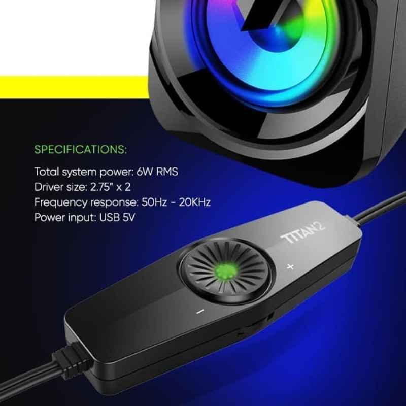 Jual Sonicgear Titan 2 Multimedia 2 0 Usb Speaker Pc Laptop Online November 2020 Blibli