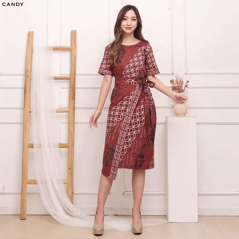 Promo Evercloth Candy Dress Batik Wanita Dress Wanita Jumbo Batik