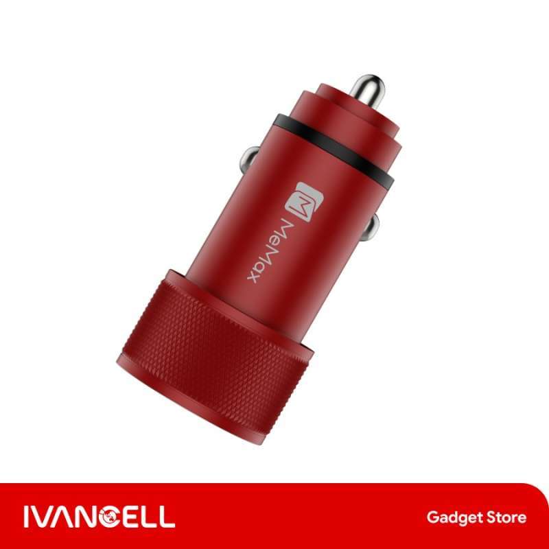 CAR CHARGER FULL METAL RED 