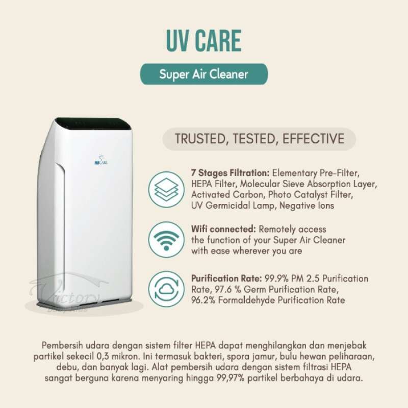Uv Care Super Air Cleaner Membersihkan Udara Terbaru Agustus 2021 Harga Murah Kualitas Terjamin Blibli