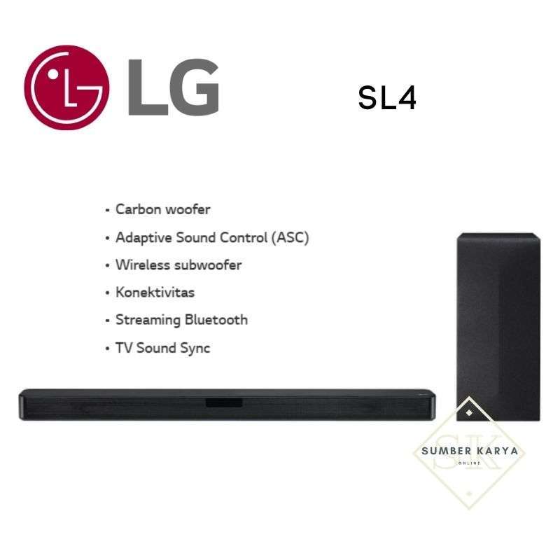 Jual Lg Sl4 Soundbar Wireless Subwoofer Bluetooth 2 1ch 300w Free Optic Online Februari 2021 Blibli