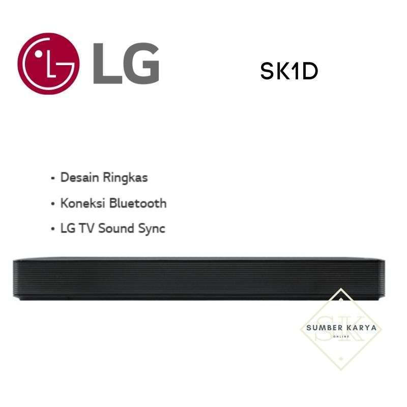 Jual Lg Sk1d Soundbar With Bluetooth 2 0 Ch Speaker All In 100 Watt Online Februari 2021 Blibli