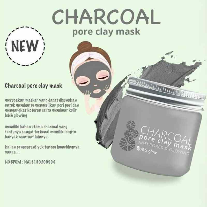 Jual Ms Glow Charcoal Clay Mask Terbaru Juli 2021 