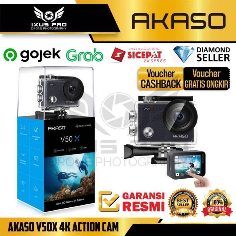 Akaso V50X 4K Action Cam Akaso V50 X Action Camera GARANSI RESMI