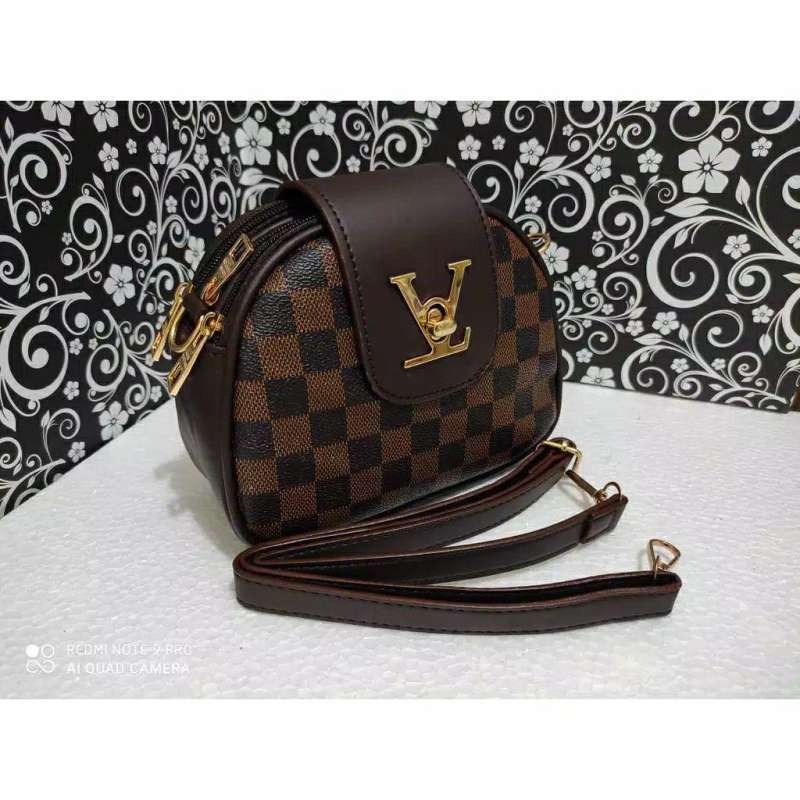 Jual TAS LV SLEMPANG APPLE 3 RUANG Damier di Seller Konveksi Tas