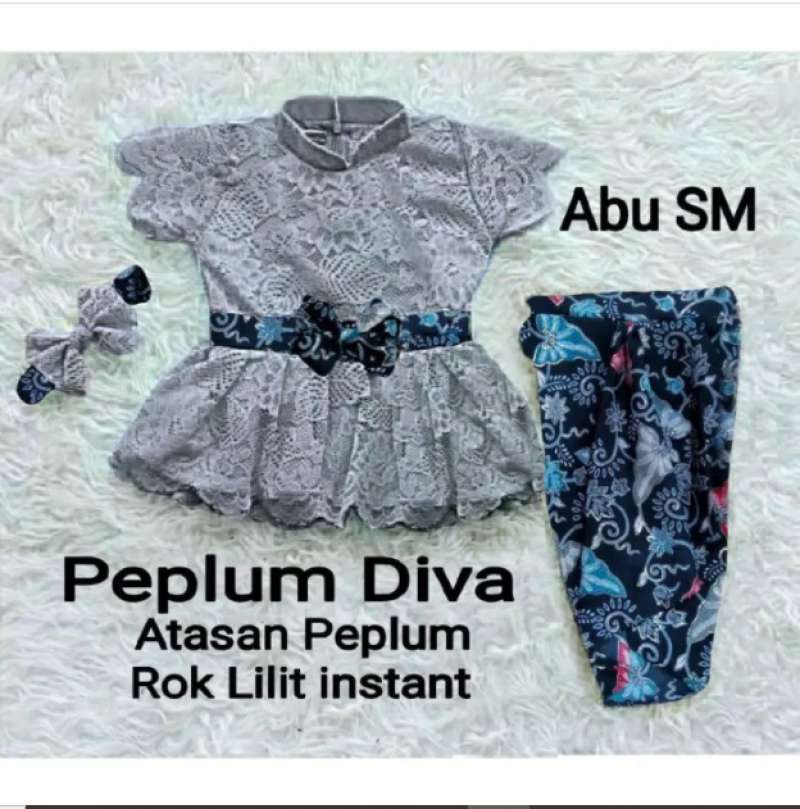 Baju anak kombinasi batik