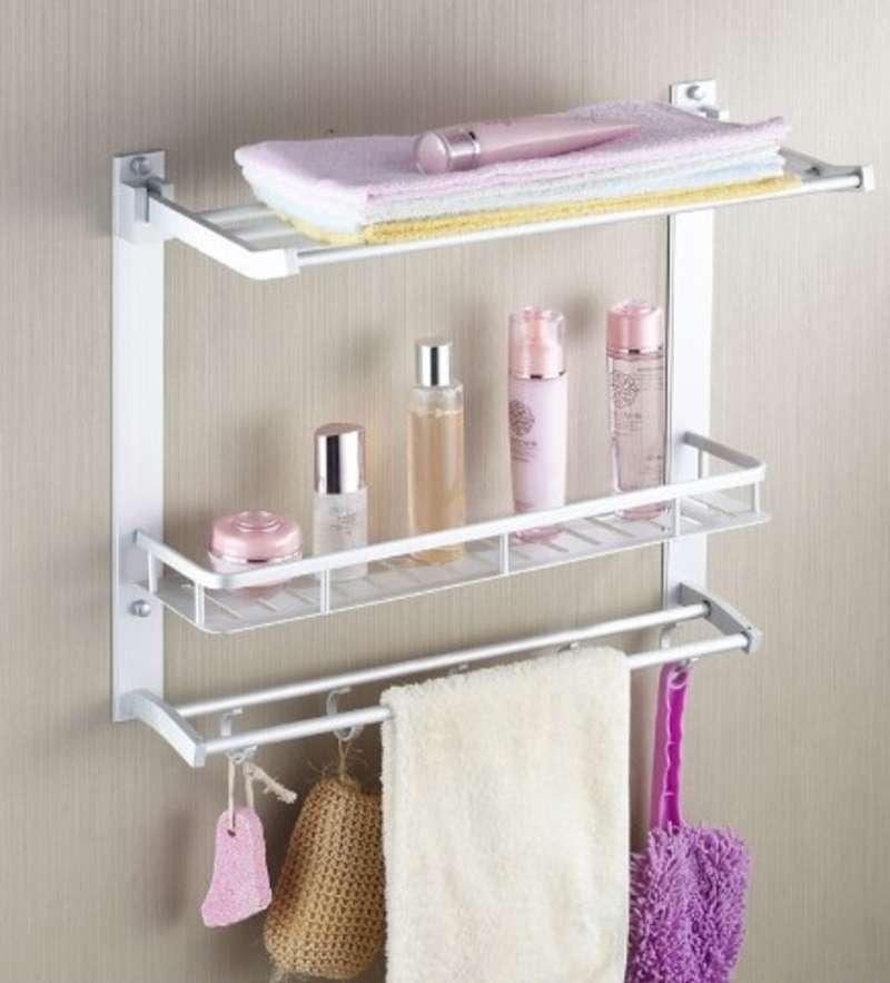 Jual Rak Dinding Kamar Mandi Aluminium Segi Empat Gantungan Handuk 2 Susun Online Februari 2021 Blibli