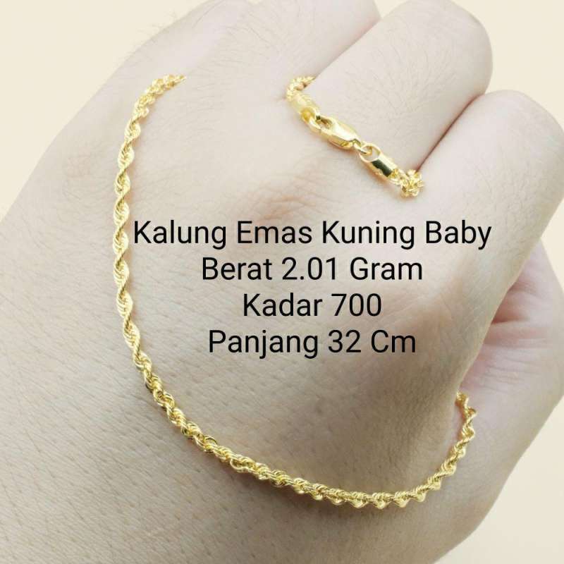 Koleksi Terbaru Kalung Emas Kuning 3 Gram