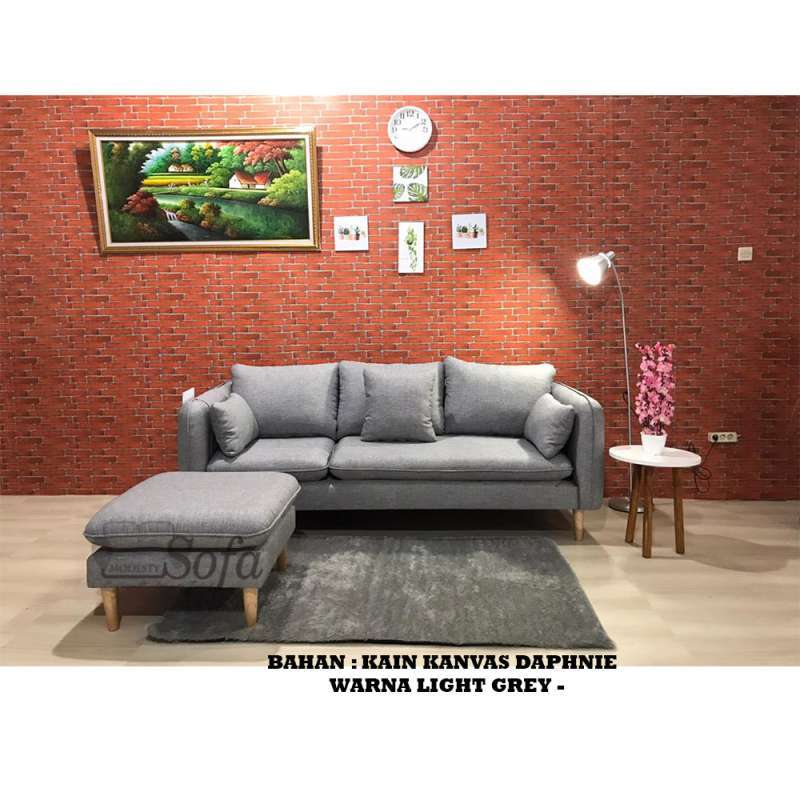Jual Sofa 3 Seater Dan Puff Original Murah Harga Diskon Februari
