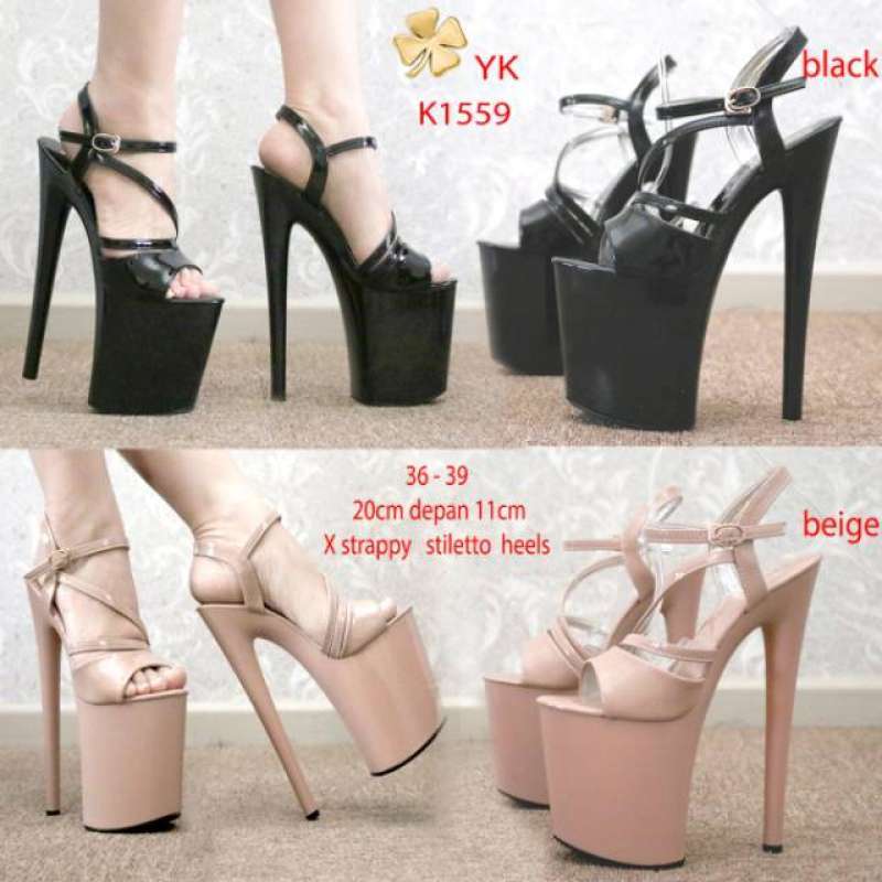Sepatu high heels 20 sales cm