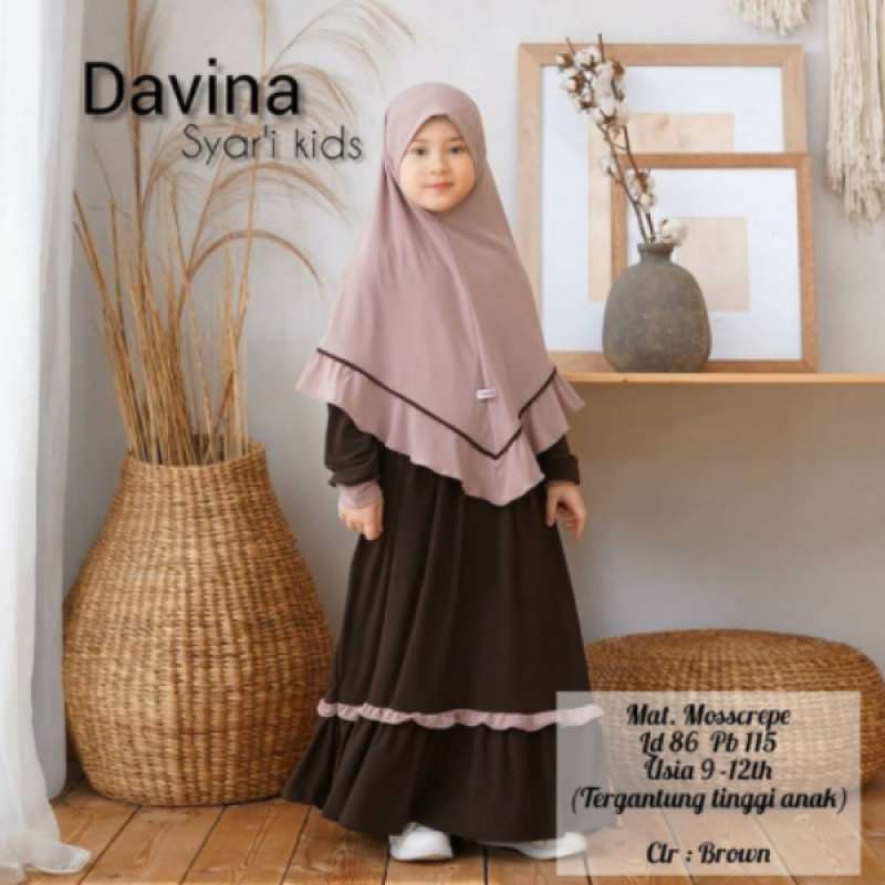 Jual Nanda Fashion Shop Gamis Anak Usia 9 12 Thn Baju Muslim Anak Perempuan Davina Kids Syari Murah Mei 2021 Blibli