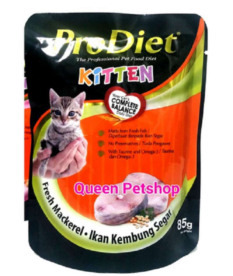 Jual Prodiet Kitten Pouch Makanan Kucing Basah Pro Diet Kitten Sachet 85gr Online November 2020 Blibli
