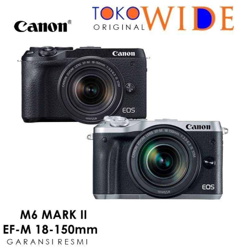 toko wode canon eos m6 mark ii with 18 150mm digital kamera mirrorles