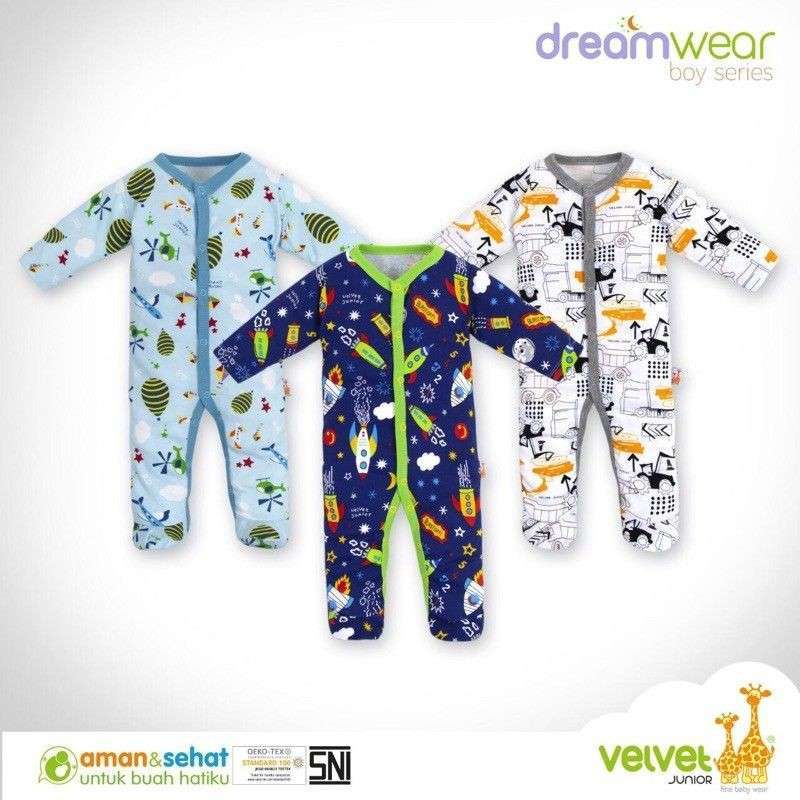 velvet junior sleepsuit