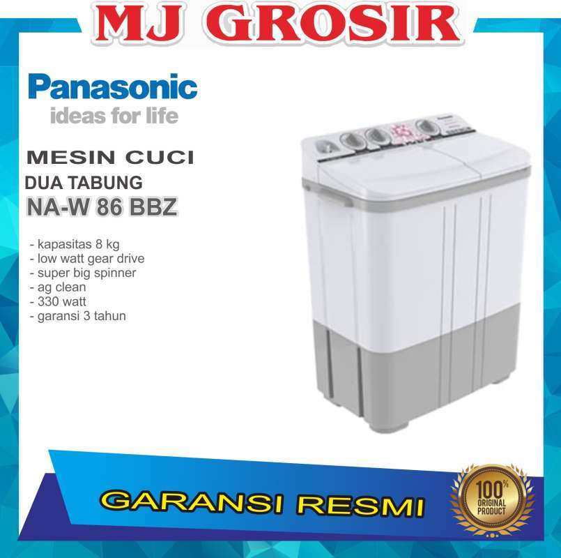 Jual Mesin Cuci Panasonic Naw 86 Bbz 8kg 2 Tabung 76bbz 8 Kg Low Watt Online Februari 2021 Blibli Sanyo asw 99xtf seharga 2.420.000 : blibli