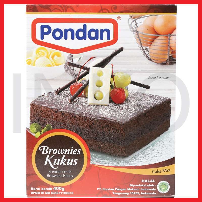 Jual Pondan Brownies Kukus Cake Mix 400gr Murah Mei 2021 Blibli