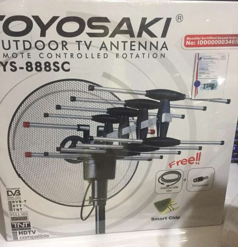 Jual Toyosaki TYS 888 SC Antena TV Luar Remote Control Antena Outdoor  Online Desember 2020 | Blibli