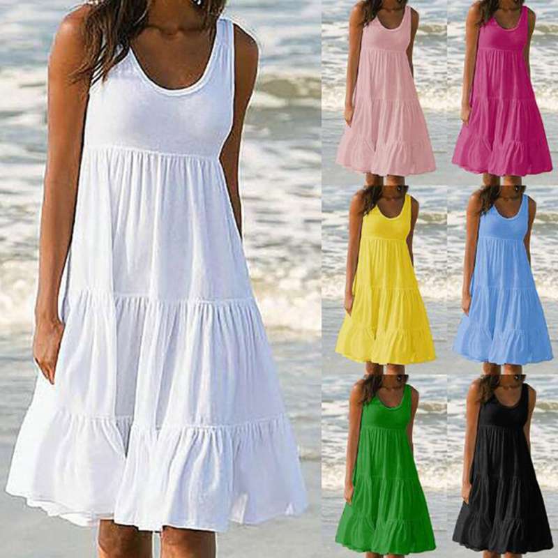Promo Bluelans Plus Size Women Solid 