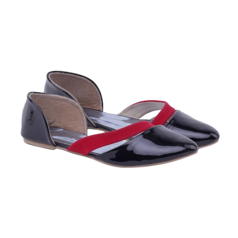 Gareu & Co Flat Shoes 324 Sepatu Wanita - Hitam