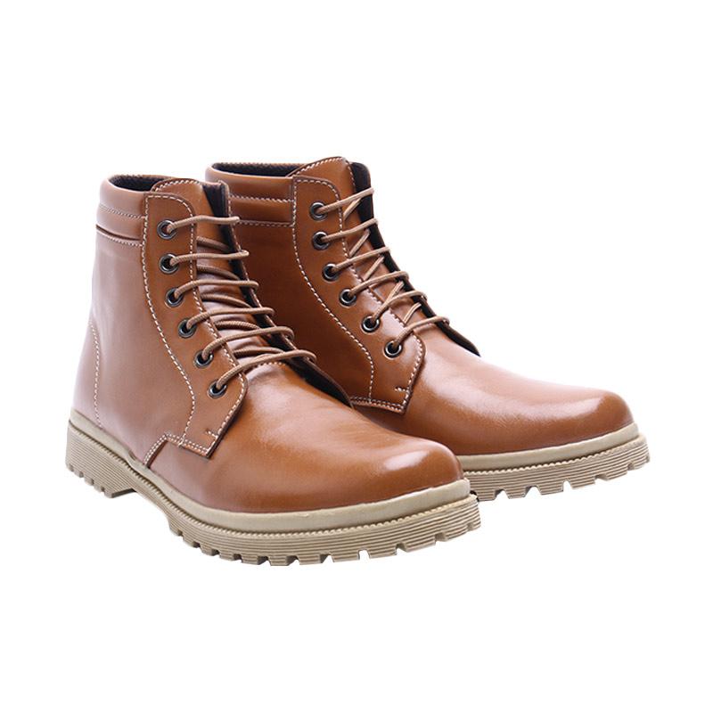 Dr.Kevin 4017 Leather Sepatu Boots Wanita - Camel