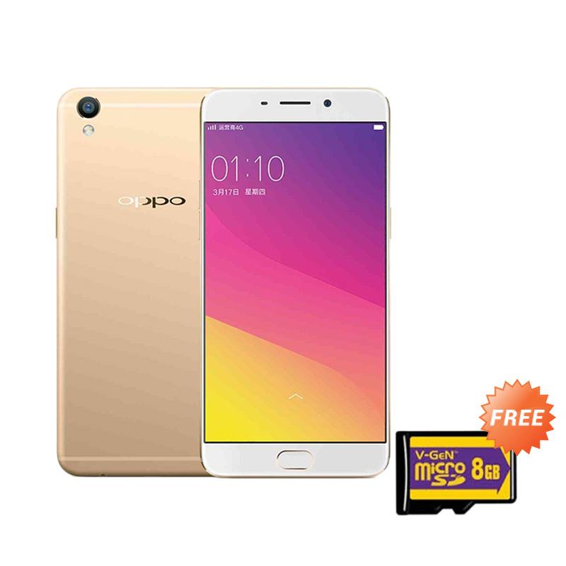 Oppo A37 Smartphone - Gold + Free Memory Card 8GB