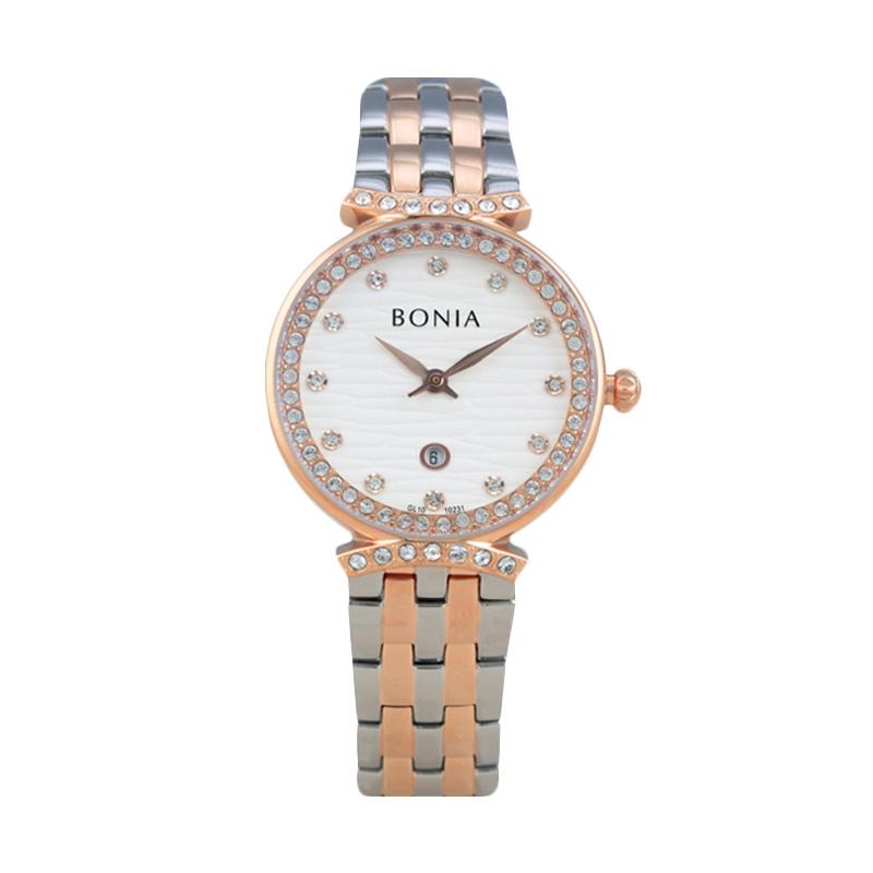 Bonia B10231-2617S Jam Tangan Wanita - Silver Rose Gold