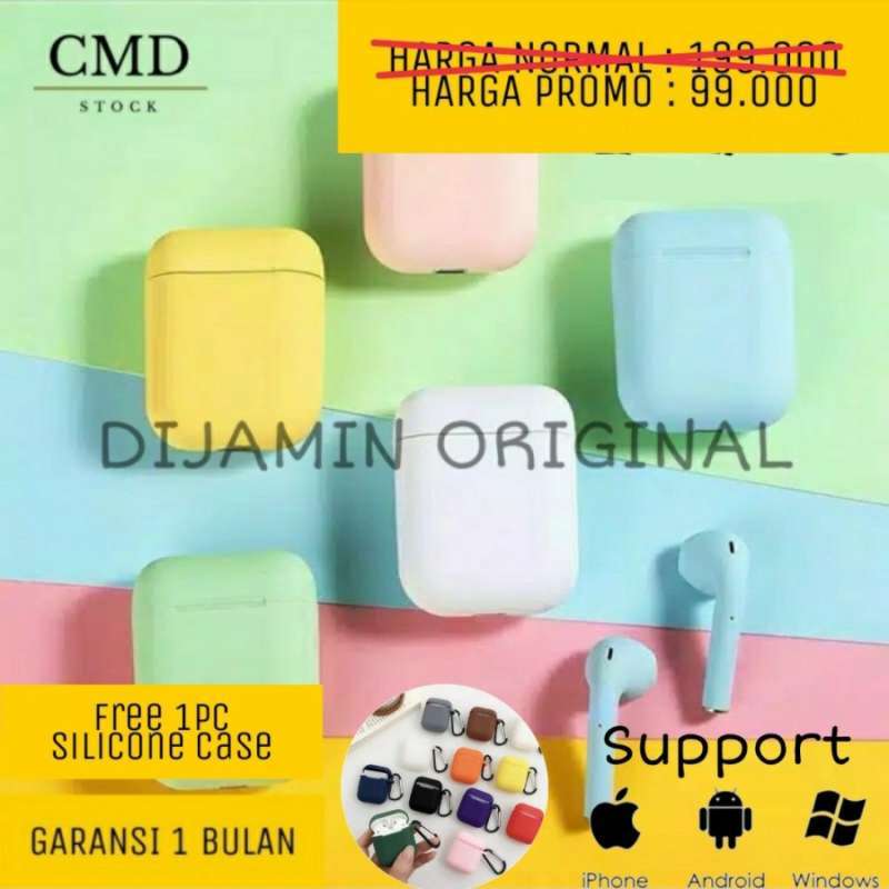 Jual Inpods i12 Macaron Airpods Original di Seller Cmd Stock - Kota Jakarta  Barat, DKI Jakarta | Blibli