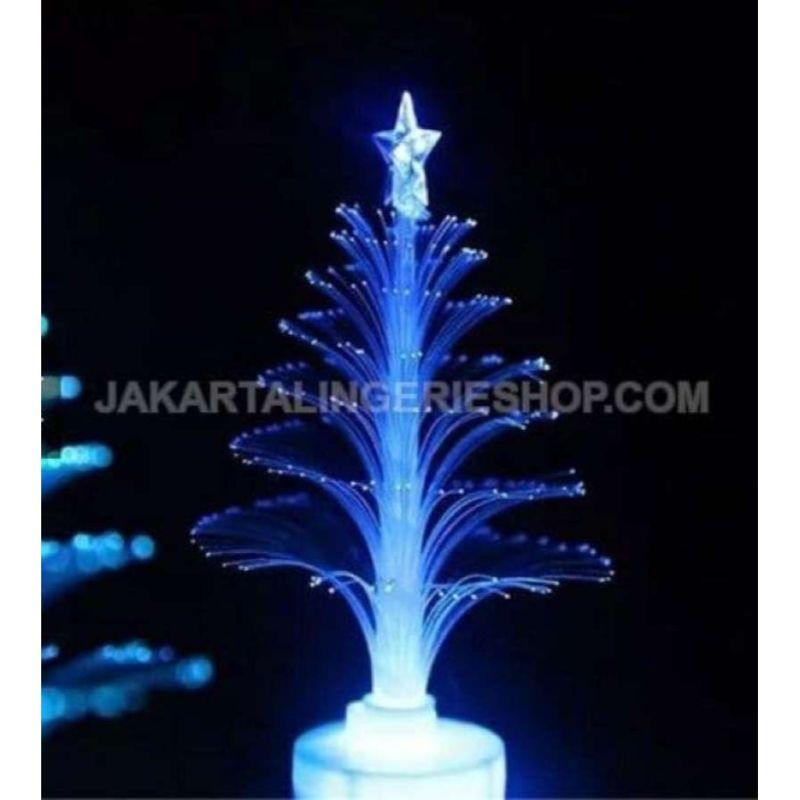 pohon natal mini bersinar kerlap kerlip warna warni led christmas tree murah