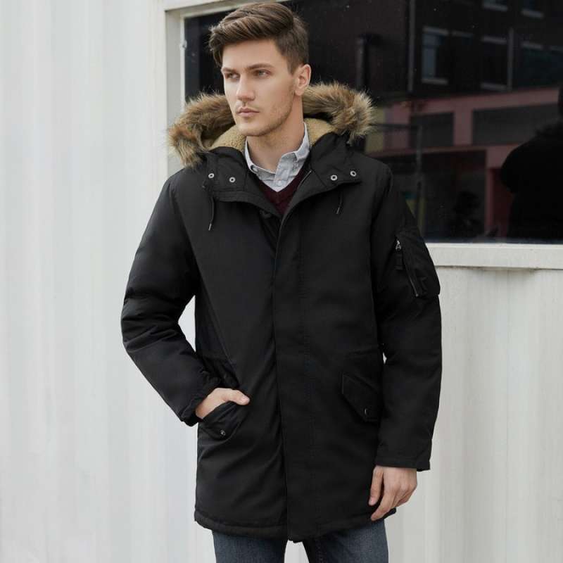 Jual Jaket Old Navy Goose Down Hooded Parka Jacket Black Original